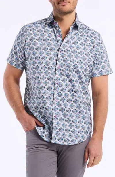 ROBERT GRAHAM ROBERT GRAHAM LOWNDES SHORT SLEEVE COTTON DRESS SHIRT