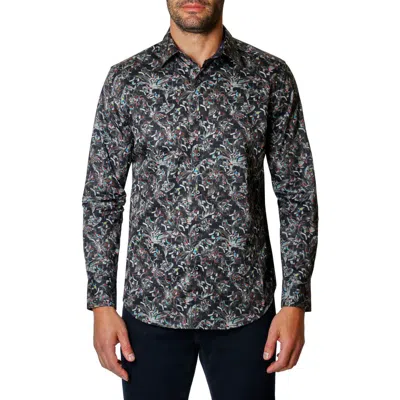 Robert Graham Lozano Abstract Print Button-up Shirt In Black