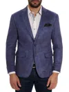 Robert Graham Lubrano Velour Blazer In Plum