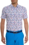 ROBERT GRAHAM LUCCA FLORAL PERFORMANCE GOLF POLO