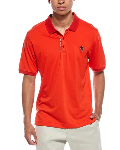 Robert Graham Lucifer Classic Fit Polo Shirt In Orange