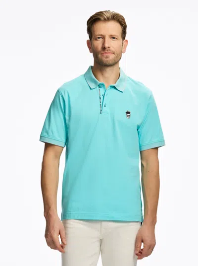 Robert Graham Lucifer Short Sleeve Polo In Blue