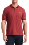 Robert Graham Lucifer Short Sleeve Polo In Red