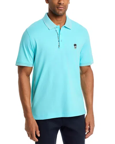 Robert Graham Lucifier Polo Shirt In Blue