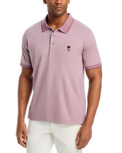 Robert Graham Lucifier Polo Shirt In Purple