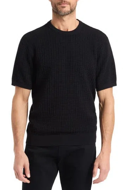 Robert Graham Luis Short Sleeve Sweater In Black