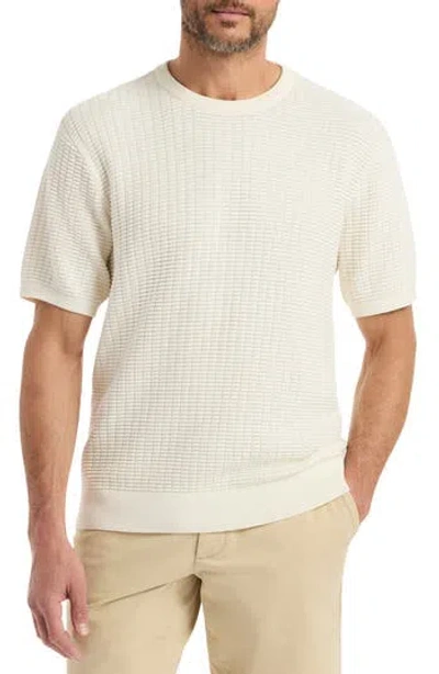 Robert Graham Luis Short Sleeve Sweater In Neutral