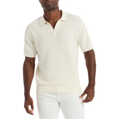 Robert Graham Macombs Sweater Polo Shirt In Neutral