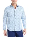 Robert Graham Madagascar Cotton Stretch Classic Fit Button Down Shirt In Blue