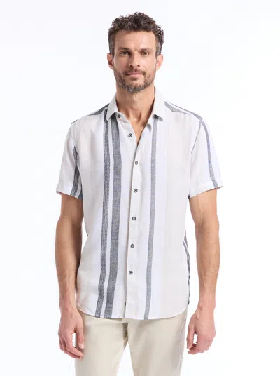 Robert Graham Makai Short Sleeve Button Down Shirt In White