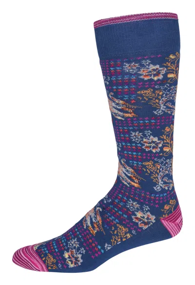 Robert Graham Manucci Socks In Blue