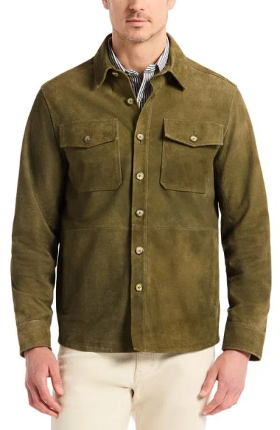 ROBERT GRAHAM ROBERT GRAHAM MANZO GOATSKIN SUEDE FIELD JACKET