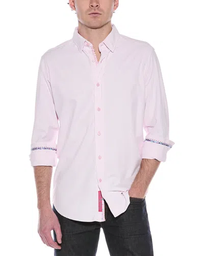 Robert Graham Marcus Tailored Fit Woven Shirt In Pink