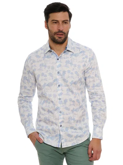 Robert Graham Maris Long Sleeve Button Down Shirt In White