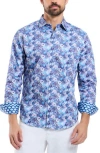 Robert Graham Marius Long Sleeve Button Down Shirt In Blue Multi
