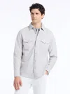 Robert Graham Marstow Woven Shirt Jacket In Gray