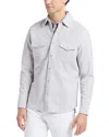 Robert Graham Marstow Woven Shirt Jacket In Gray