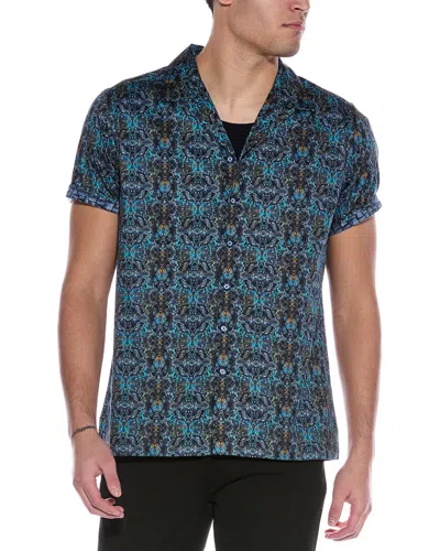 Robert Graham Massey Classic Fit Woven Shirt In Blue