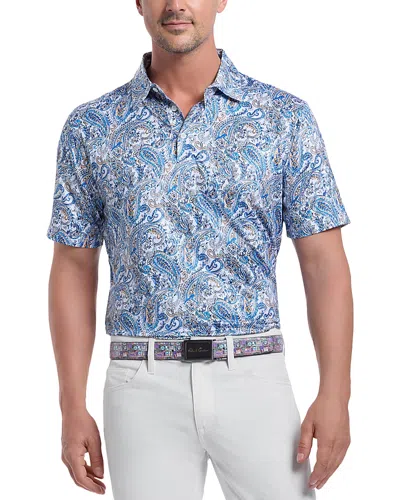 Robert Graham Matos Paisley Classic Fit Performance Polo Shirt In Blue