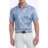 Robert Graham Matos Paisley Classic Fit Performance Polo Shirt In White