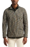 Robert Graham Matson Space Dye Quarter Zip Top In Green