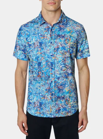 Robert Graham Mattera Short Sleeve Button Down Shirt In Multi