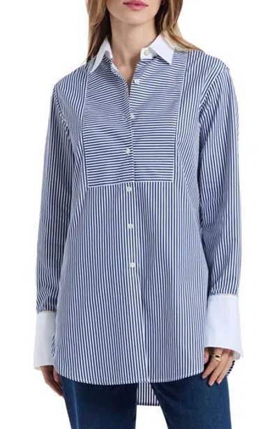 Robert Graham Maude Long Sleeve Shirt In Blue