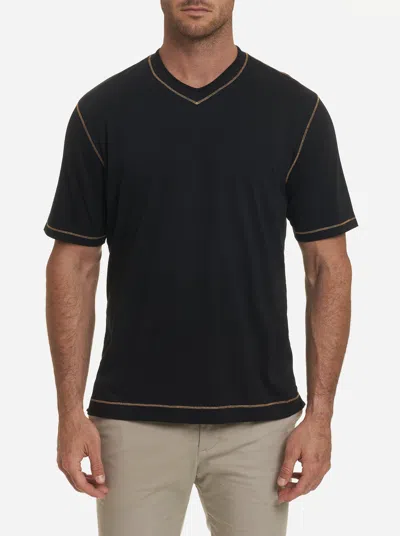 Robert Graham Maxfield T-shirt In Black