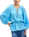 Robert Graham Mazie Long Sleeve Shirt In Blue