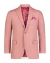 Robert Graham Mclaine Coral Wool Blend Herringbone Sport Coat In Coral