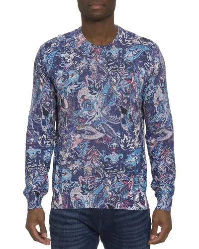 Robert Graham Meier Knit Linen-blend Top In Multi