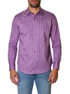 Robert Graham Melton Abstract Print Button-up Shirt In Purple