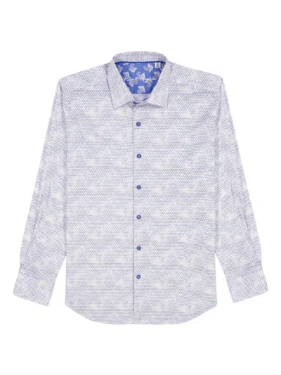 Robert Graham Men's Akehurst Printed Long-sleeve Button-front Shirt In Neutral