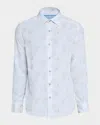 Robert Graham Men's Alibon Cotton Multicolor Paisley Sport Shirt In White