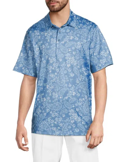 Robert Graham Men's Alstead Paisley Polo Shirt In Blue