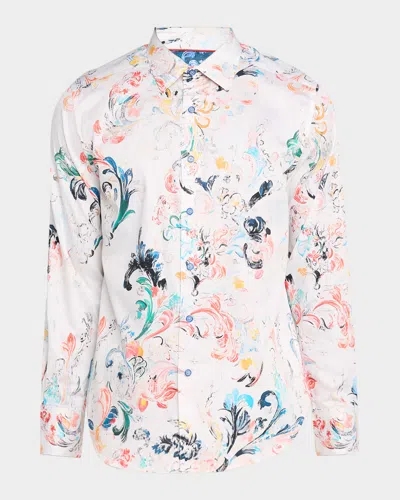 Robert Graham Men & Apos;s Aldersgate Paisley Stretch Sport Shirt In Multi