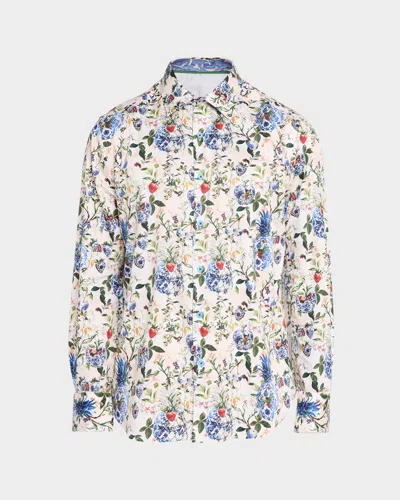 Robert Graham Men & Apos;s Briarcliff Cotton Stretch Floral Sport Shirt In Multi