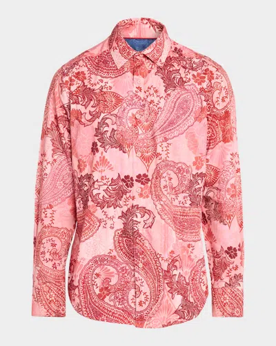Robert Graham Men & Apos;s Cabrillo Paisley Cotton Shirt In Pink
