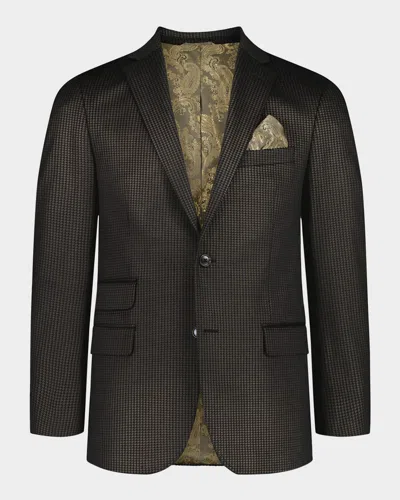 ROBERT GRAHAM MEN & APOS;S COLDEN HOUNDSTOOTH SINGLE-BREASTED SPORT COAT