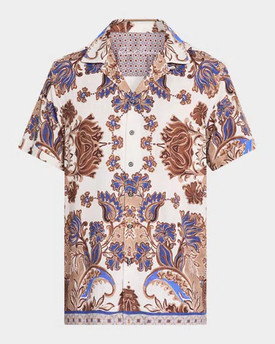 Robert Graham Dunbridge Short Sleeve Button Down Shirt In Multi