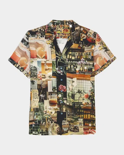 Robert Graham Men & Apos;s Harry & Apos;s Place Viscose Camp Shirt In Multi