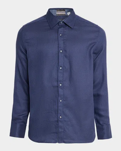 Robert Graham Men & Apos;s Leonard Button-down Shirt In Purple