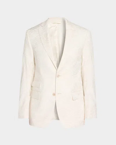 Robert Graham Men & Apos;s Shawfield Woven Sport Coat In White