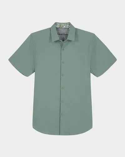 Robert Graham Men & Apos;s Thresher Seersucker Short-sleeve Shirt In Green