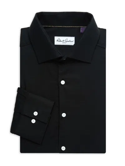 Robert Graham Men's Arch Pattern Dress Shirt In Black