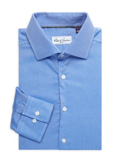 Robert Graham Men's Arch Pattern Dress Shirt In Blue