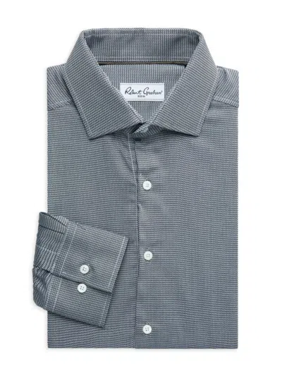 Robert Graham Men's Arch Pattern Dress Shirt In Grey
