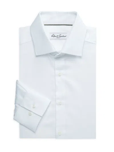 Robert Graham Men's Arch Pattern Dress Shirt In White