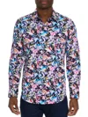 ROBERT GRAHAM MEN'S ATLAS ABSTRACT PRINT SHIRT