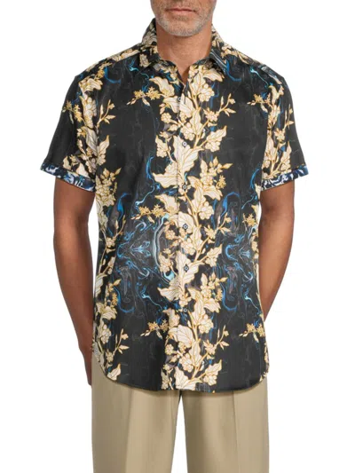 Robert Graham Men's Atwood Cotton Print Shirt In Neutral